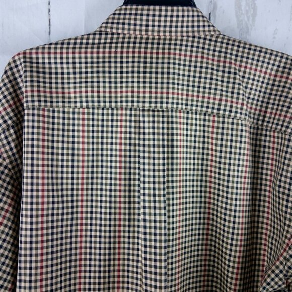 Jos A Bank Traveler's Collection Multicolor Check Men's Long Sleeve Shirt Size L - Picture 11 of 13